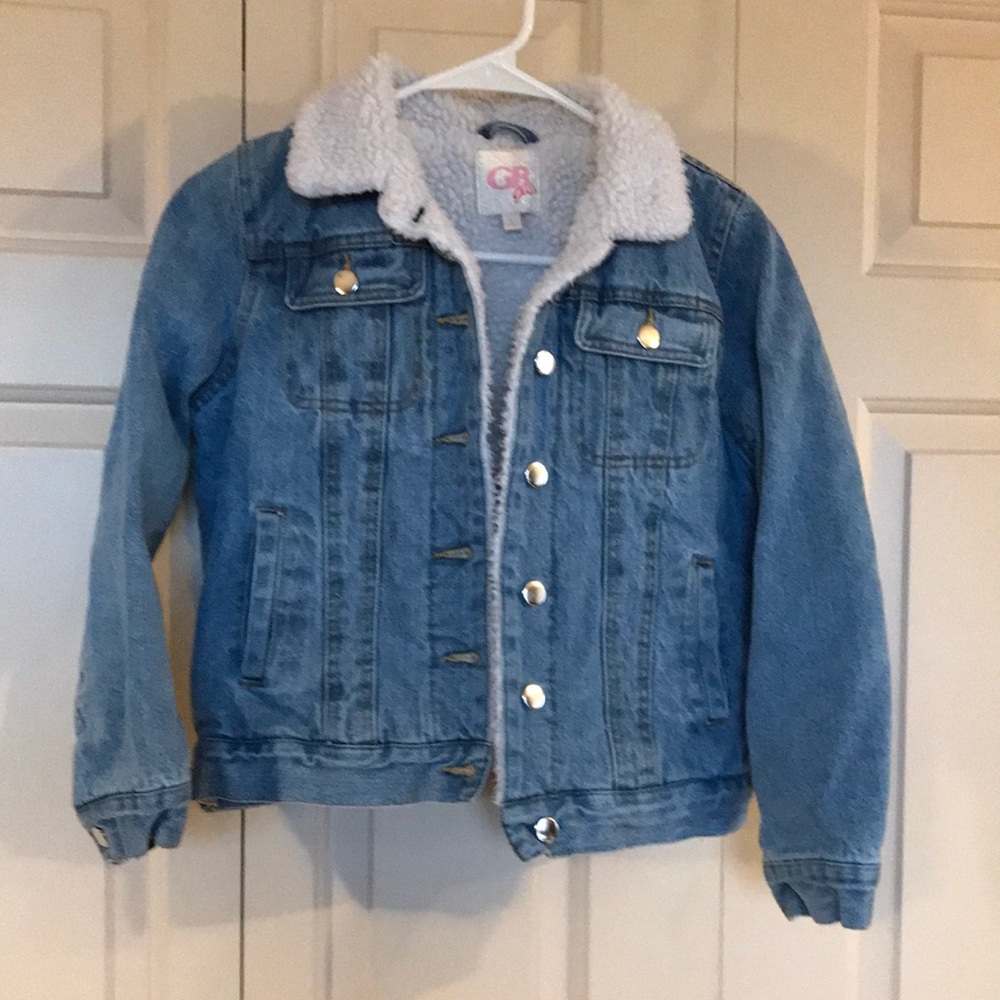 Girls Youth Sherpa lined Jean Jacket size Large